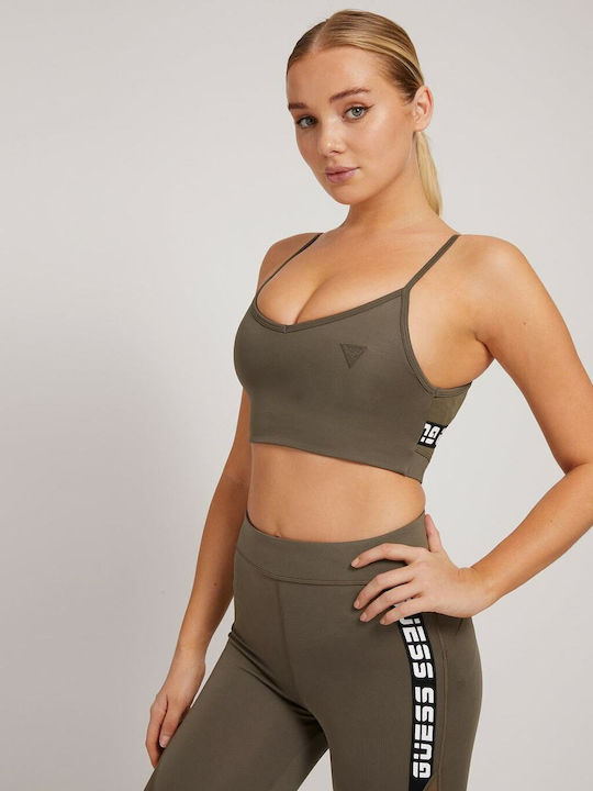 Guess Women's Sports Bra without Padding Khaki