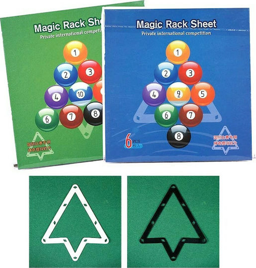 Nir Italia Magic Ball Rack Billiards Accessories 9-10 Ball Set 6pcs - No Sticky Ø Ball 57.2mm 6pcs 3479