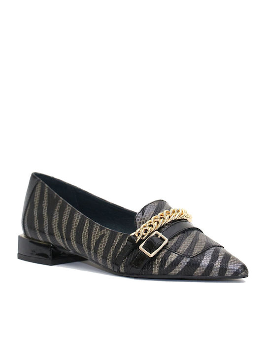 Γυναικεία Loafers Dansi 3863 Zebra - Charol Snake Leather