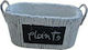 Etoile Übertopf Keramik Gray 24x10x12εκ.