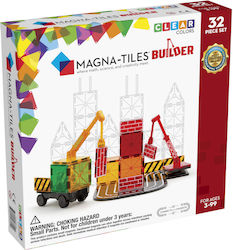 Magna-Tiles Joc de construcție magnetic Builder pentru copii de 3++ ani