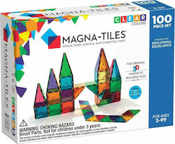 Magna-Tiles Μαγνητικό Παιχνίδι Κατασκευών Clear Colors για Παιδιά 3+ Ετών
