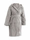 Borea Mini Bathrobe with Hood Grey 400gr/m² 037901052133