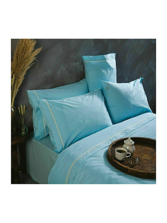 SB Home Ios Single Cotton Duvet Cover 165x240 Aqua