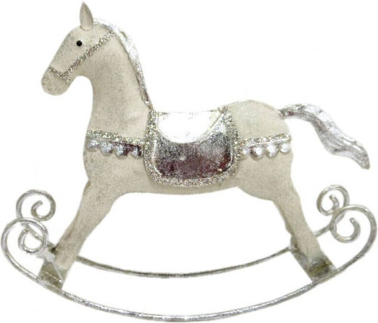 Etoile De Crăciun Figurină Cal Argintiu Înălțime 20cm.