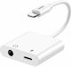 Remax RL-LA12 Μετατροπέας Lightning male σε 3.5mm / Lightning female Λευκό