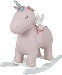 Manon Des Pres Rocking Toy Unicorn for 18++ months with Max Load Capacity 30kg Pink