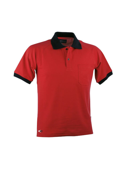 Cofra Cooldry Martinique Herren Kurzärmelig Polo-Arbeitshemd Rot Cofra Cooldry Martinique Herren Kurzärmelig Polo-Arbeitshemd Rot