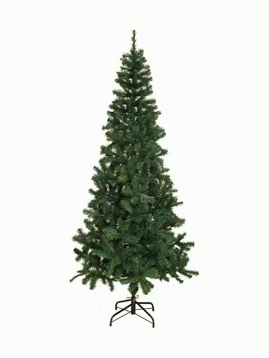 Χριστουγεννιάτικο Δέντρο Wrapped Πράσινο Slim 150εκ με Μεταλλική Βάση