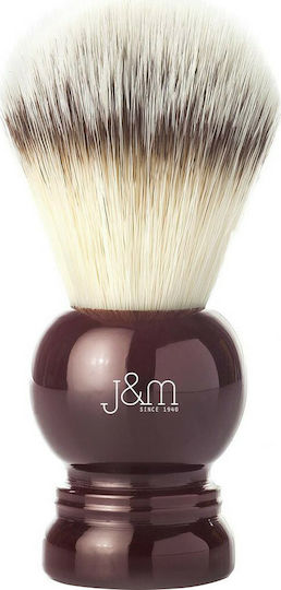 Vie Long Fibersoft J&M Shaving Brush Brown with Synthetic Bristle 24mm