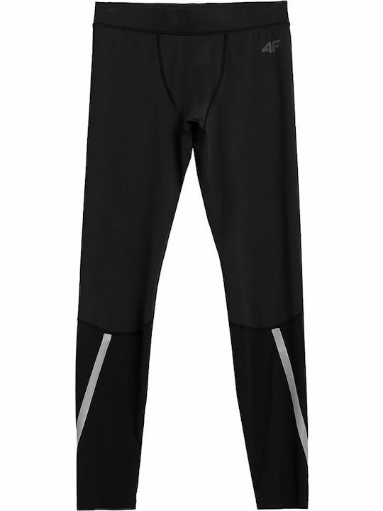 4F Herren Sportleggings Lang Schwarz