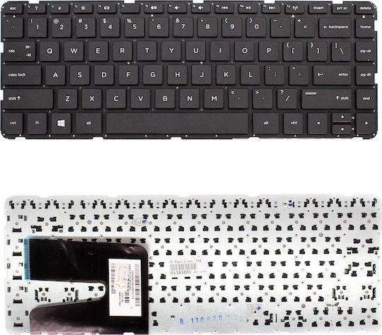 Laptop Keyboard for 240 G2 240 G3 240 G4 4 N without Frame and English (US) Layout in Black Color