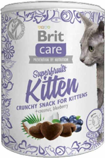 Brit Care Superfruit Kitten Croquettes with Chicken Chicken Coconut & Blueberry for Young Cats 100gr