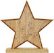 Lianos Wood Christmas Decorative Floor Star 19x5x20cm Gold