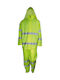 Galaxy Rain Plus Waterproof Work Suit with Reflective Tapes Yellow with Detachable Hood 51603