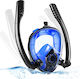 HJKB Μάσκα Θαλάσσης Full Face με Αναπνευστήρα K2 L/XL σε Μπλε χρώμα