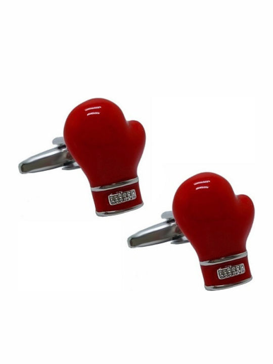 Boxing Glove Manschettenknöpfe in Rot Farbe