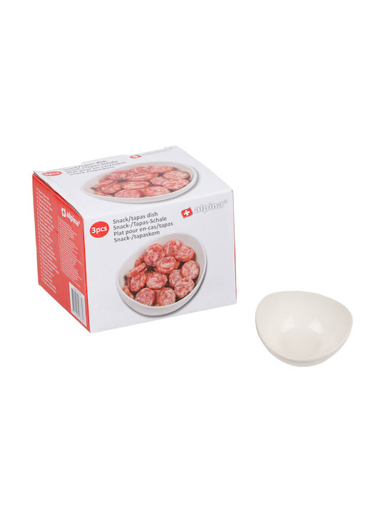 Alpina Appliances Servierschüssel aus Porzellan White 10x10cm