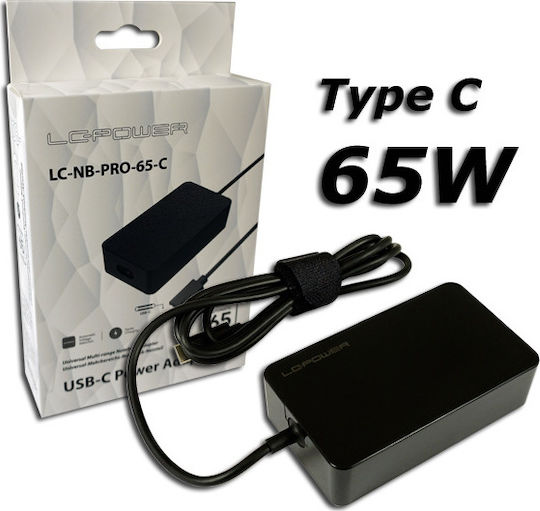LC-Power Universal Încărcător Laptop 65W 20V 3.25A fără Cablu de Alimentare