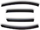 Novline Set of Windbreakers Front and Rear Car Dark Fime for Skoda Rapid 4pcs