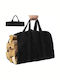 C03G0070391 Fabric Firewood Bag 98x45x45cm Black