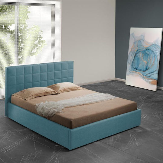 Finley Κρεβάτι Υπέρδιπλο για Στρώμα 160x200cm Πετρόλ Finley Κρεβάτι Υπέρδιπλο για Στρώμα 160x200cm Πετρόλ