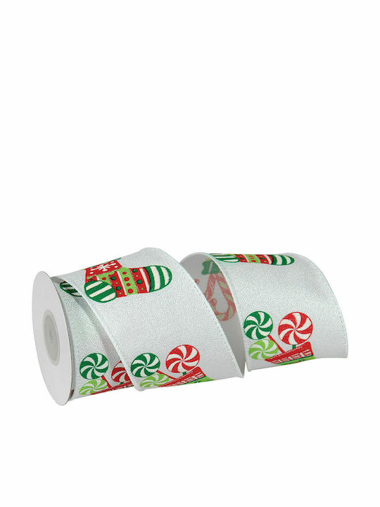 Lianos Crăciun Panglică Alb 850cm 1buc Crăciun