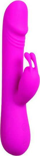 Pretty Love Flirtation Clement Vibrator Rabbit 21cm Purple