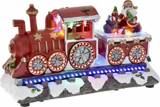 Iliadis Illuminated Christmas Plastic Figure Train Height 27cm with Music