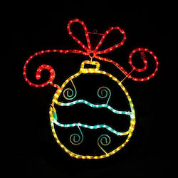 Aca Christmas Outdoor Illuminated Ball Figure Multicolour with Light Tube