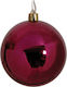 Hanging Ball Ornament Ornament Plastic Purple 8cm