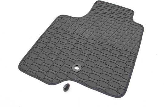 Set of Front and Rear Mats 4pcs for Chevrolet Aveo 2006+ Black