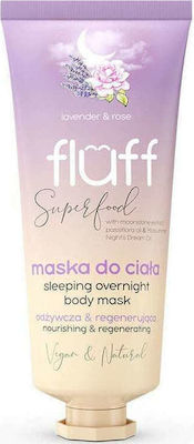 Fluff Lavender & Rose Sleeping Overnight Maske Θρέψης für Körper 150ml