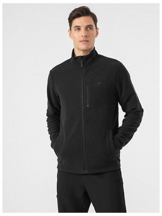 Ανδρική Ζακέτα Fleece Μαύρη
