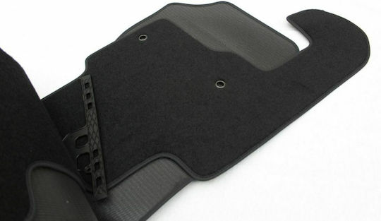 Σετ Μπροστινά και Πίσω Πατάκια 4τμχ για Land Rover Discovery 2010 Μαύρα