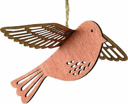 Birdie Wooden Copper Christmas Tree Ornament 14x15cm