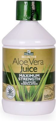 Optima Naturals Bio-Active Aloe Vera Juice Maximum Strength 500ml Original