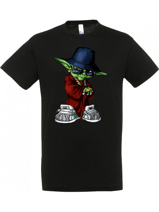 Yoda T-shirt Star Wars Black 7003