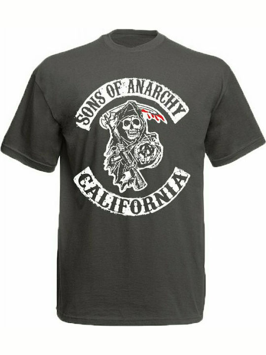 T-shirt Sons of Anarchy Γκρι T-shirt Sons of Anarchy Γκρι