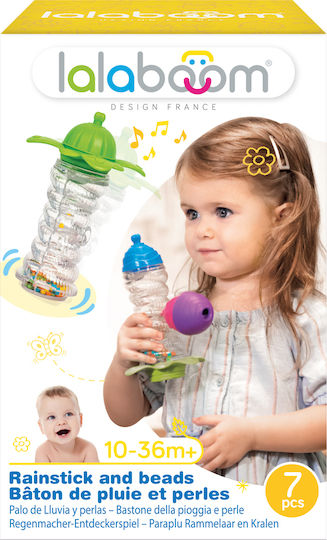 Lalaboom Baby Toy Rainstick & Beads Set with Sounds for 10++ Months