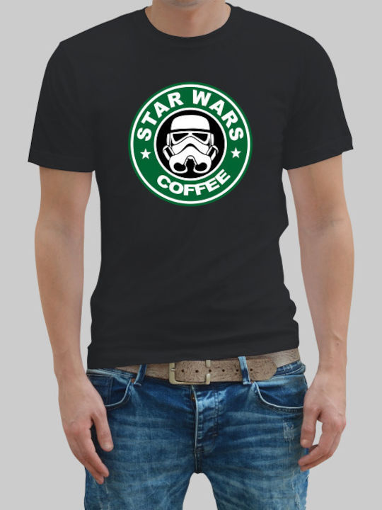 Star Wars Coffee T-shirt σε Μαύρο χρώμα