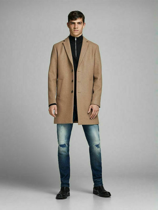 Men's Coat Khaki Beige