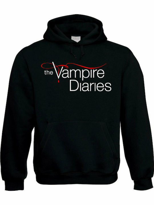 The Vampire Diaries Φούτερ με Κουκούλα σε Μαύρο χρώμα