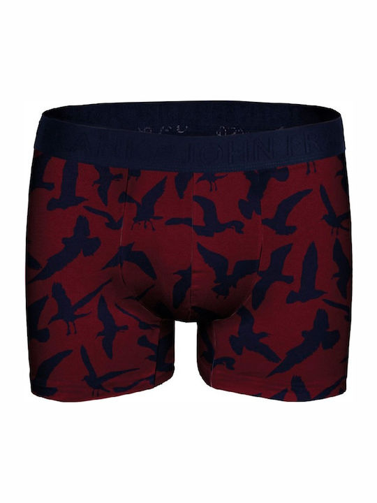 John Frank Men's Boxer Burgundy