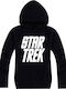Logo Kapuzenpulli Star Trek Schwarz