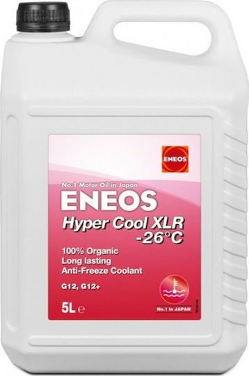 Eneos Hyper Cool XLR Антифриз за охладителна течност Автомобил G12+ -26°C 5лт