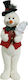 Lianos Christmas Figure SNowman White Height 59cm