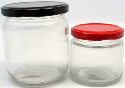 Jar Glass With cap 350ml (1pcs)