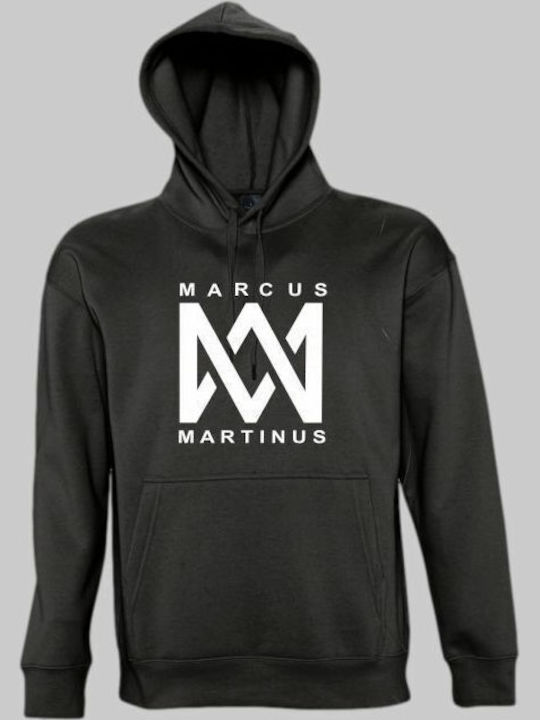 TKT Marcus & Martinus Φούτερ με Κουκούλα Μαύρο