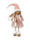 Lianos Weihnachtliche Plüsch Figur Kleinkind Rosa Höhe 60cm